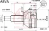 FD-356A44 ASVA Шарнирный комплект, приводной вал