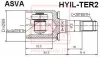 HYIL-TER2 ASVA Шарнирный комплект, приводной вал