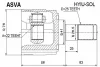 HYIU-SOL ASVA Шарнирный комплект, приводной вал