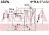 HYR-NSFA52 ASVA Шарнирный комплект, приводной вал