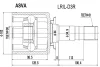 LRIL-D3R ASVA Шарнирный комплект, приводной вал