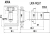 LRIR-FR2AT ASVA Шарнирный комплект, приводной вал