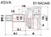 SY-NACA48 ASVA Шарнирный комплект, приводной вал