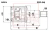 SZIR-SQ ASVA Шарнирный комплект, приводной вал