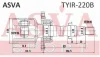 TYIR-220B ASVA Шарнирный комплект, приводной вал