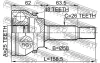 Превью - 0110-AZT250A48 FEBEST Шарнирный комплект, приводной вал (фото 2)