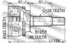Превью - 0110-ZZE120A48 FEBEST Шарнирный комплект, приводной вал (фото 2)