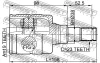Превью - 0111-1SZFE FEBEST Шарнирный комплект, приводной вал (фото 2)