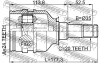 Превью - 0111-220LH FEBEST Шарнирный комплект, приводной вал (фото 2)