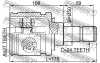 Превью - 0111-ACV30LH FEBEST Шарнирный комплект, приводной вал (фото 2)