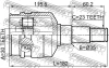 Превью - 0111-GRX125LH FEBEST Шарнирный комплект, приводной вал (фото 2)