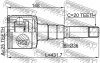 Превью - 0111-ST215RH FEBEST Шарнирный комплект, приводной вал (фото 2)