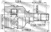 Превью - 0111-SXV10LH FEBEST Шарнирный комплект, приводной вал (фото 2)