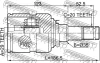 Превью - 0111-ZZE132LH FEBEST Шарнирный комплект, приводной вал (фото 2)