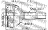 Превью - 0210-G15RA FEBEST Шарнирный комплект, приводной вал (фото 2)