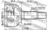 Превью - 0210-K12E FEBEST Шарнирный комплект, приводной вал (фото 2)