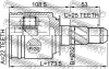 Превью - 0211-FX35RH FEBEST Шарнирный комплект, приводной вал (фото 2)