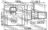 Превью - 0211-R51 FEBEST Шарнирный комплект, приводной вал (фото 2)