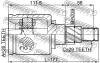 Превью - 0211-T30LH FEBEST Шарнирный комплект, приводной вал (фото 2)