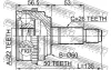 Превью - 0310-EUA50 FEBEST Шарнирный комплект, приводной вал (фото 2)