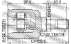 Превью - 0311-CRVMTRH FEBEST Шарнирный комплект, приводной вал (фото 2)