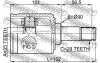Превью - 0311-YD2LH FEBEST Шарнирный комплект, приводной вал (фото 2)