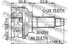 Превью - 0510-038A44 FEBEST Шарнирный комплект, приводной вал (фото 2)