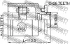 Превью - 0511-B25LH FEBEST Шарнирный комплект, приводной вал (фото 2)