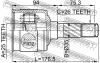 Превью - 0511-B25RH FEBEST Шарнирный комплект, приводной вал (фото 2)