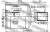 Превью - 0511-CX7LH FEBEST Шарнирный комплект, приводной вал (фото 2)