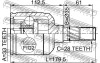 Превью - 0511-M6ATLH FEBEST Шарнирный комплект, приводной вал (фото 2)