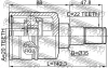 Превью - 0711-RM413LH FEBEST Шарнирный комплект, приводной вал (фото 2)