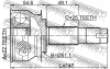 Превью - 1010-CBT FEBEST Шарнирный комплект, приводной вал (фото 2)