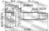 1210-H517 FEBEST Шарнирный комплект, приводной вал