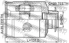 Превью - 1211-DMRH FEBEST Шарнирный комплект, приводной вал (фото 2)