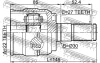 Превью - 1211-I30ATLH FEBEST Шарнирный комплект, приводной вал (фото 2)