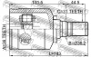 Превью - 1211-IX55LH FEBEST Шарнирный комплект, приводной вал (фото 2)