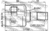 Превью - 1211-TUC20AT FEBEST Шарнирный комплект, приводной вал (фото 2)