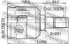 Превью - 1211-TUC20MT FEBEST Шарнирный комплект, приводной вал (фото 2)