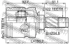 Превью - 1811-Z12 FEBEST Шарнирный комплект, приводной вал (фото 2)