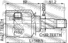 Превью - 1811-Z14 FEBEST Шарнирный комплект, приводной вал (фото 2)