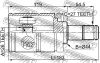 Превью - 1911-E53LH FEBEST Шарнирный комплект, приводной вал (фото 2)