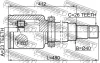 Превью - 2111-CB320ATRH FEBEST Шарнирный комплект, приводной вал (фото 2)