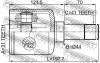 Превью - 2111-TRD9LH FEBEST Шарнирный комплект, приводной вал (фото 2)
