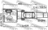 Превью - 2111-TT9DRH FEBEST Шарнирный комплект, приводной вал (фото 2)