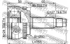 Превью - 2210-SOUA46 FEBEST Шарнирный комплект, приводной вал (фото 2)