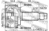 Превью - 2210-SOULA46 FEBEST Шарнирный комплект, приводной вал (фото 2)