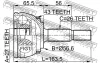 Превью - 2710-S40A43 FEBEST Шарнирный комплект, приводной вал (фото 2)