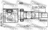 Превью - 2711-S60IIRH FEBEST Шарнирный комплект, приводной вал (фото 2)
