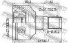 Превью - 2711-XC70LH FEBEST Шарнирный комплект, приводной вал (фото 2)